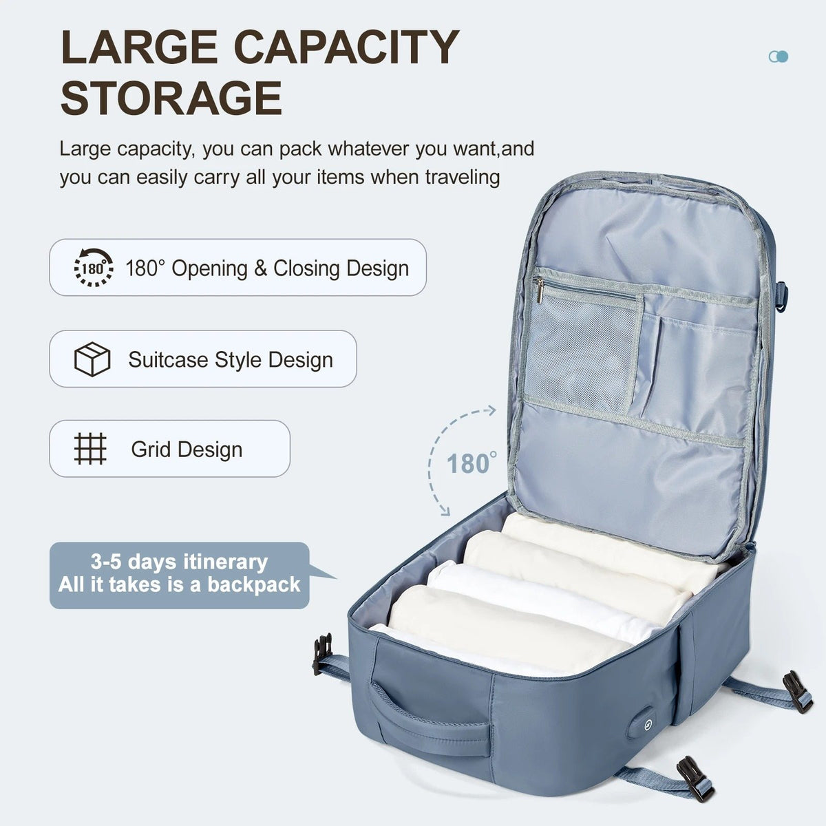 Mochila para portátil multiusos de gran capacidad
