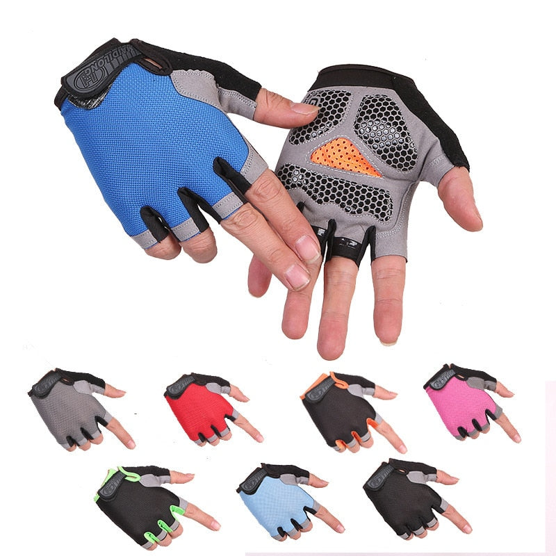 Atmungsaktive Halbfinger-Fahrradhandschuhe für Unisex