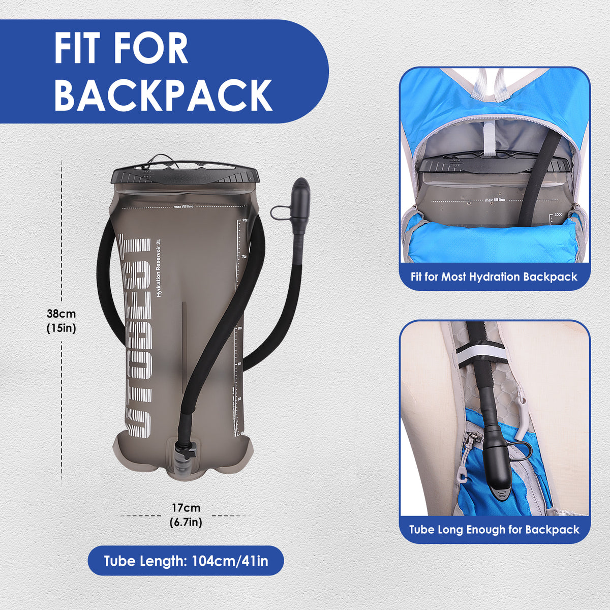 Bolsa de hidratación de múltiples capacidades para actividades al aire libre