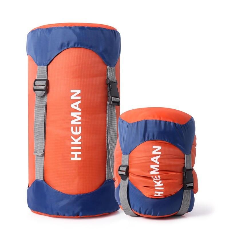 Saco de dormir de algodón ultraligero, impermeable y con compartimento de compresión