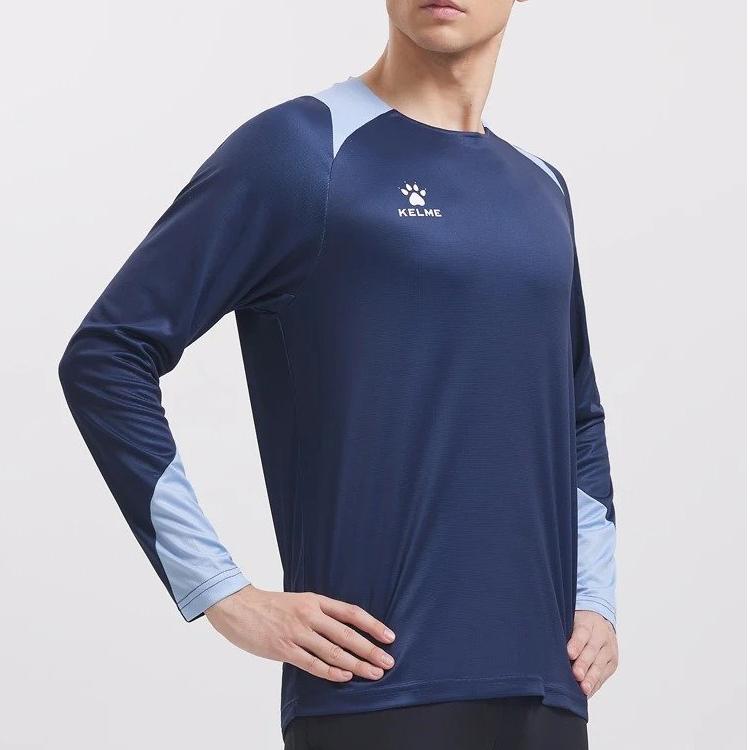 Camiseta de entrenamiento de manga larga de secado rápido para hombre