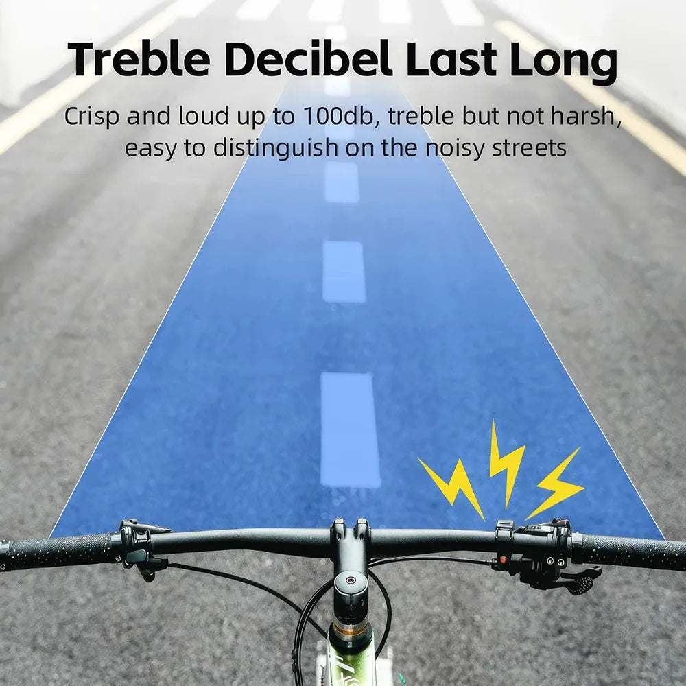 Timbre de seguridad compacto para bicicleta