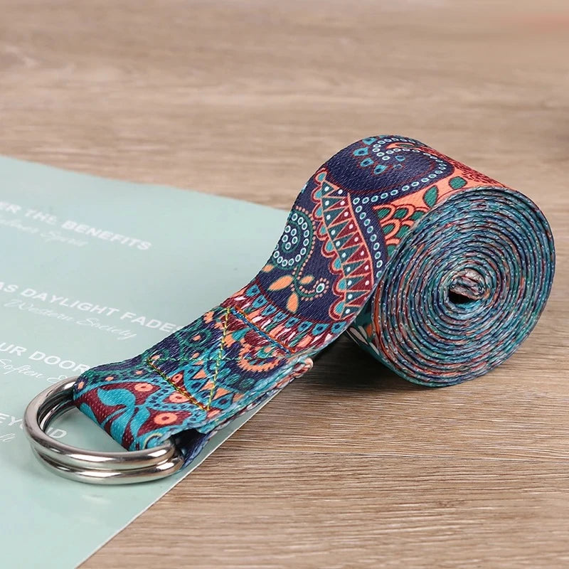 Verstellbarer D-Ring-Yoga-Stretchgurt