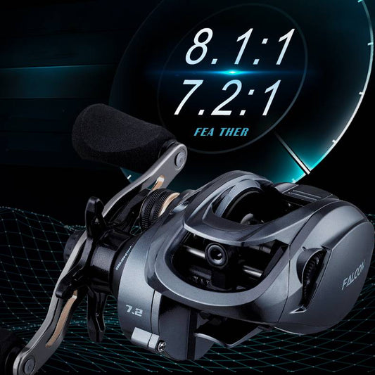 Carbon Droplet Lure Fishing Reel 12-axis Long-range Magnetic Force - Blue Force Sports