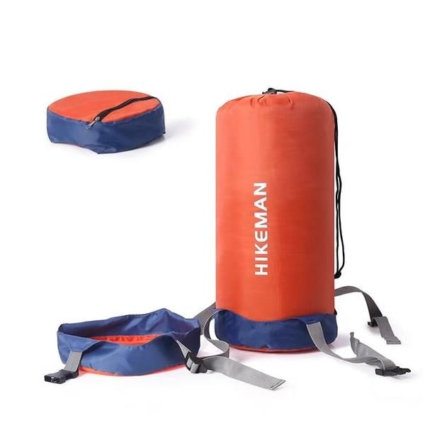 Saco de dormir de algodón ultraligero, impermeable y con compartimento de compresión