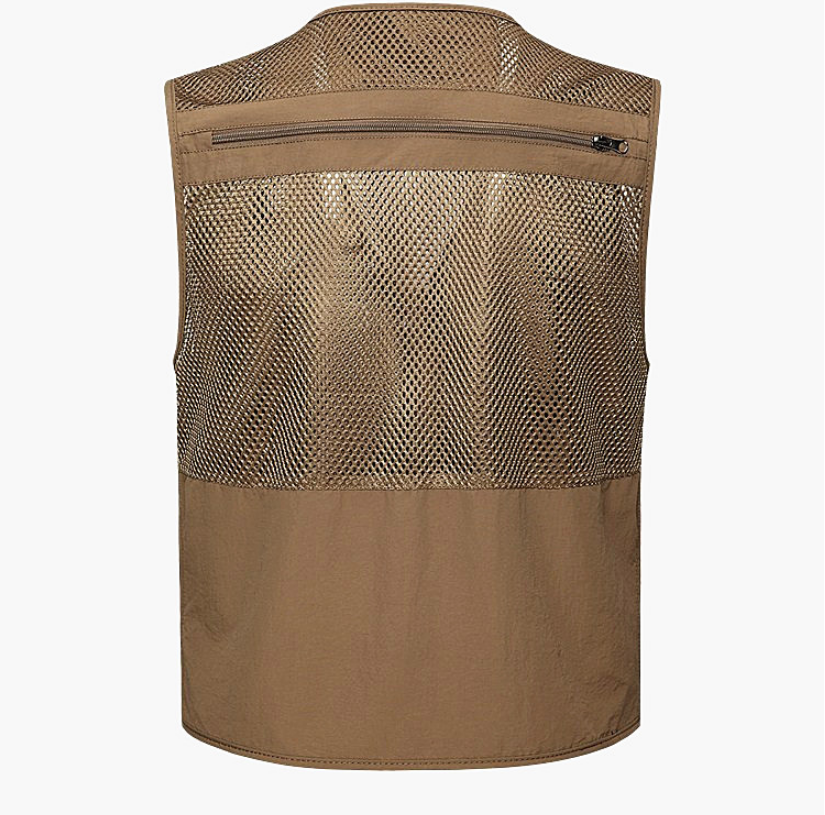 Multi-pocket Men's Professional Photography Vest - Blue Force Sports
