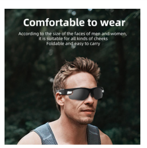 True HD 2 Million Camera H.264 Video Polarized Riding Smart Glasses - Blue Force Sports