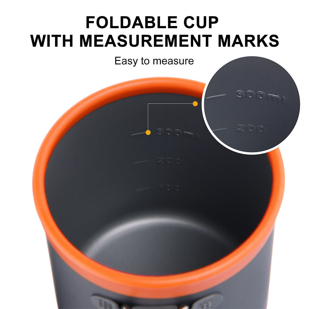 Taza de aluminio para acampar