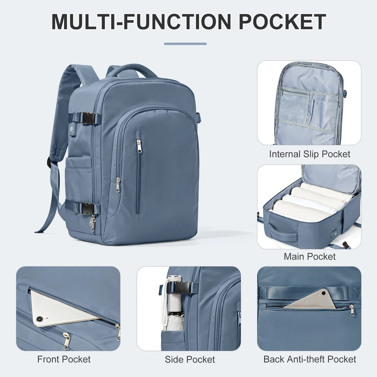Mochila para portátil multiusos de gran capacidad