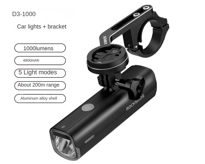 Bicycle light headlights night riding glare flashlight USB charging - Blue Force Sports