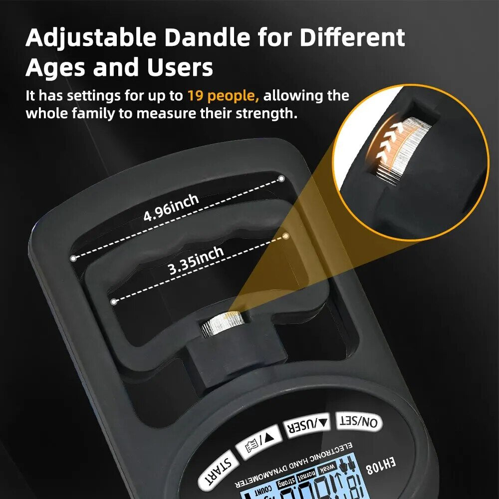 Digitaler Griffkrafttrainer mit USB-LCD-Display