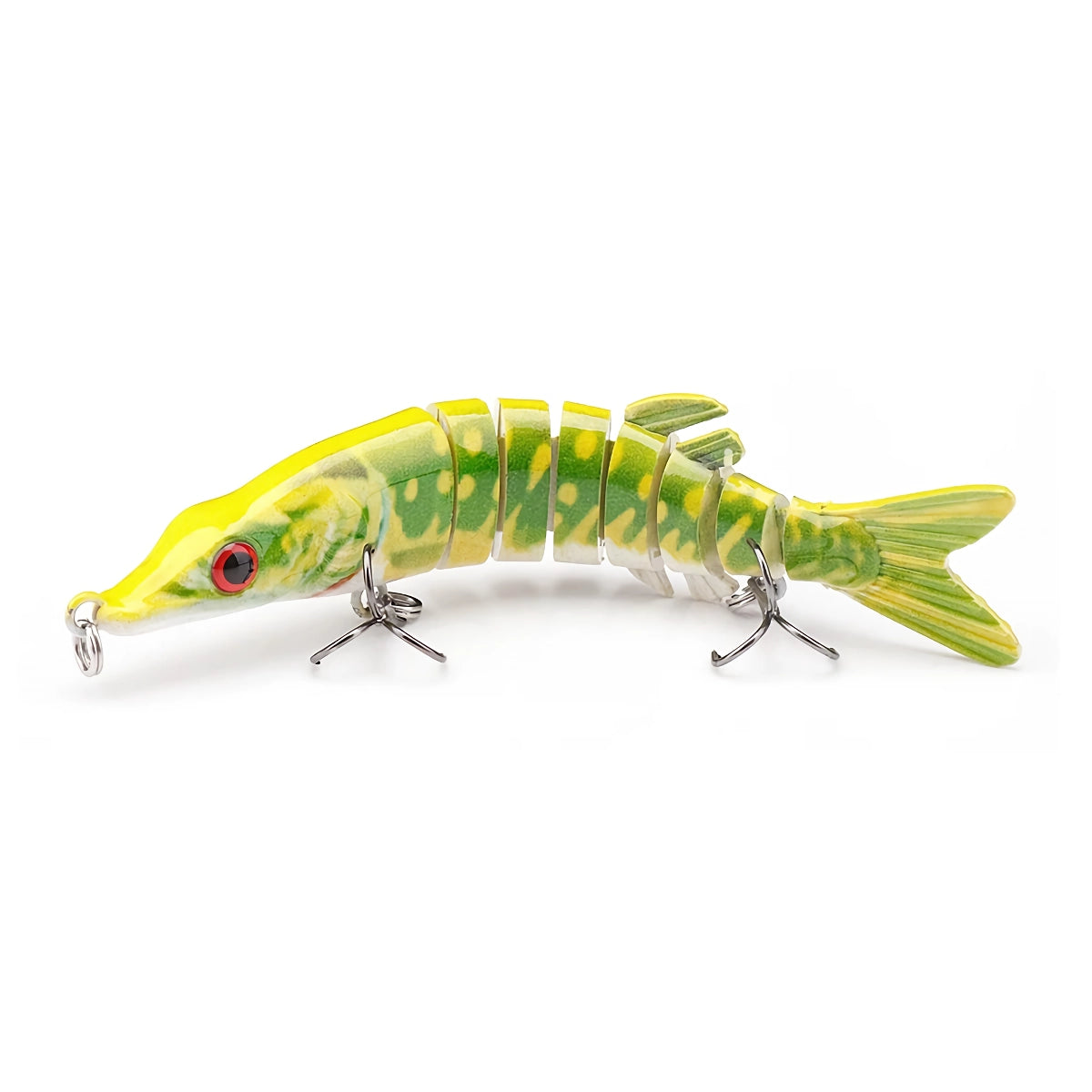 Señuelo de pesca Mini Pike Crankbait de 10 cm y 8,7 g: Swimbait artificial de hundimiento lento para lucios, lubinas y más