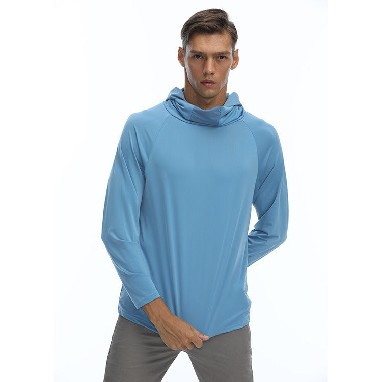 European And American Men's Breathable Light Sun Protection Clothing In Summer - Blue Force Sports