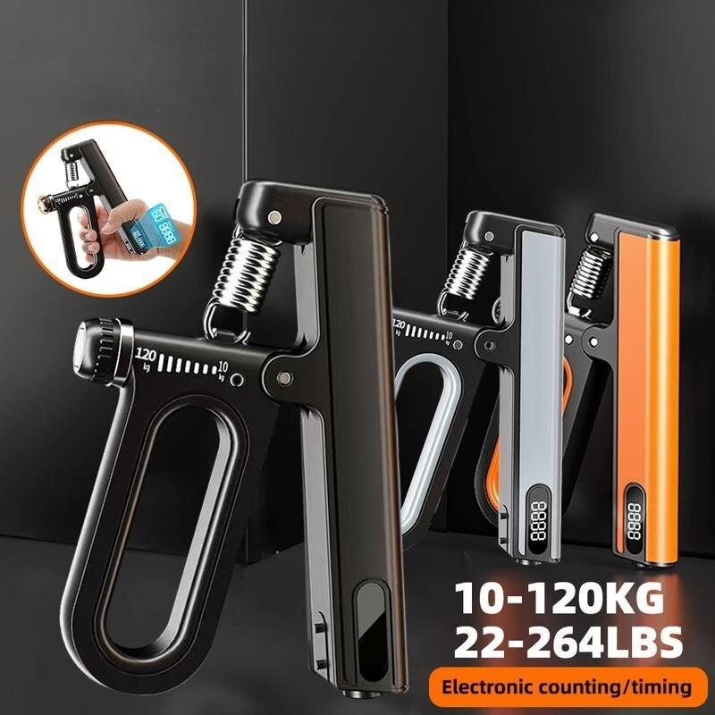 Elektronischer Handgriff-Krafttrainer mit Zähler - Fitness-Armtrainer für Handgelenk- und Fingertraining