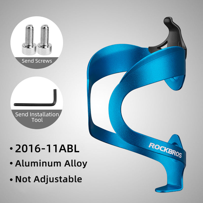 Portabotellas de aluminio ultraligero y ajustable para bicicleta