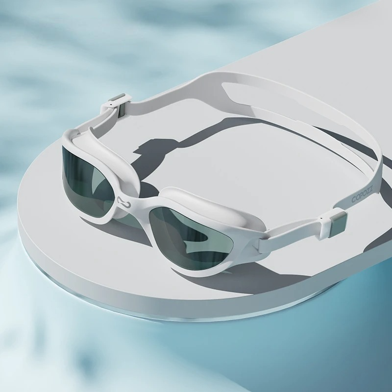Professionelle verspiegelte Schwimmbrille mit Antibeschlag-Effekt, UV-Schutz und verstellbarem Silikonband