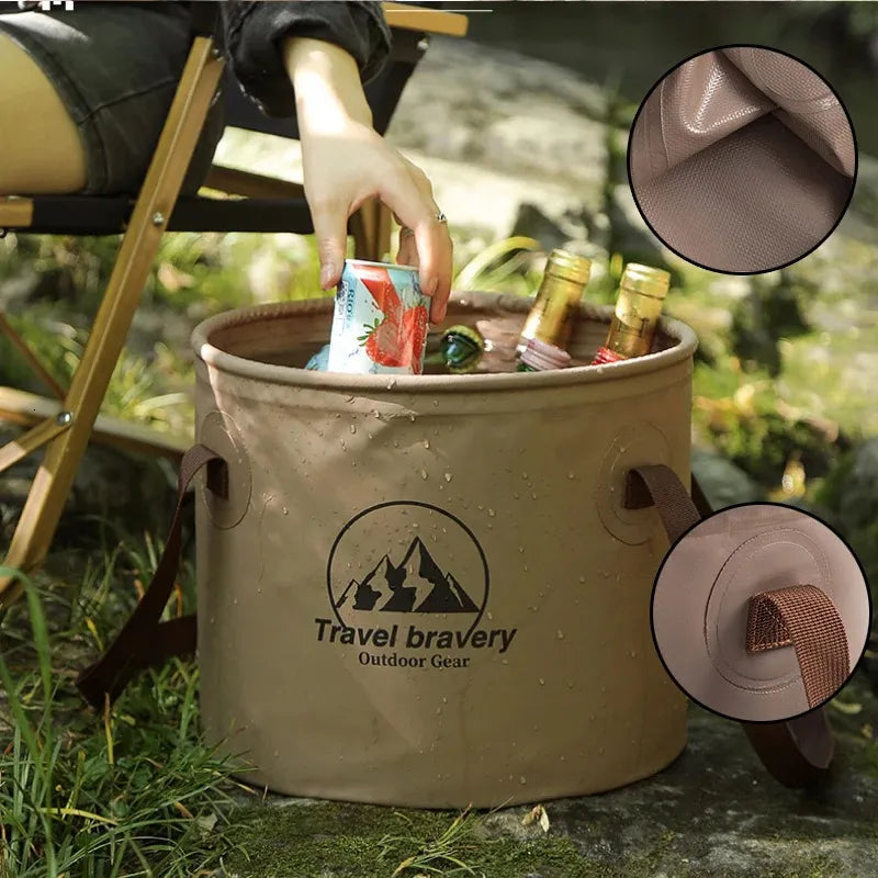 Tragbarer Klappeimer für Outdoor-Aktivitäten