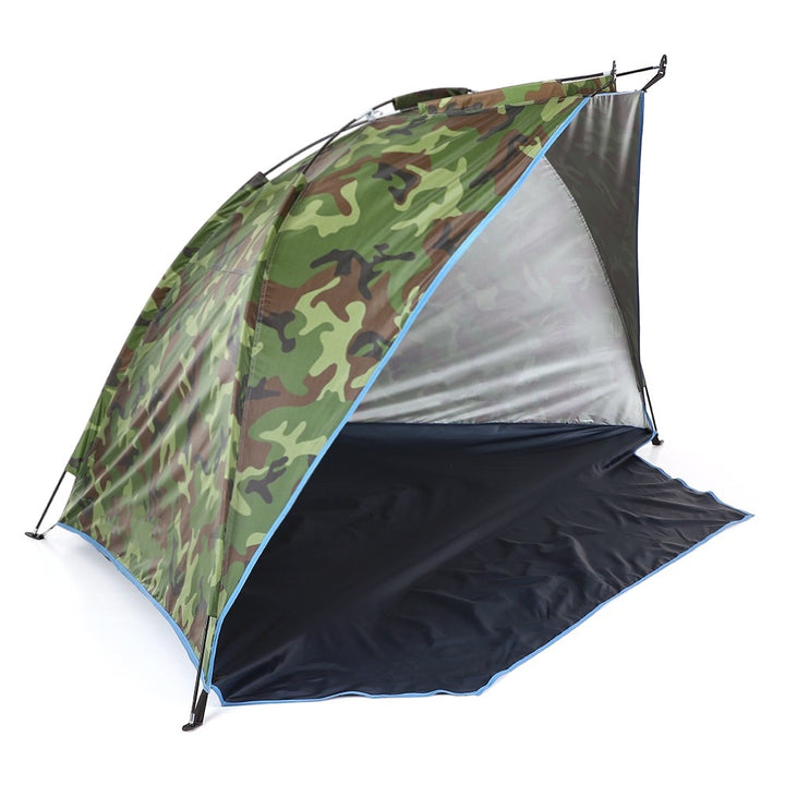 Easy Camping Tent With Outdoor Sun Shade - Blue Force Sports