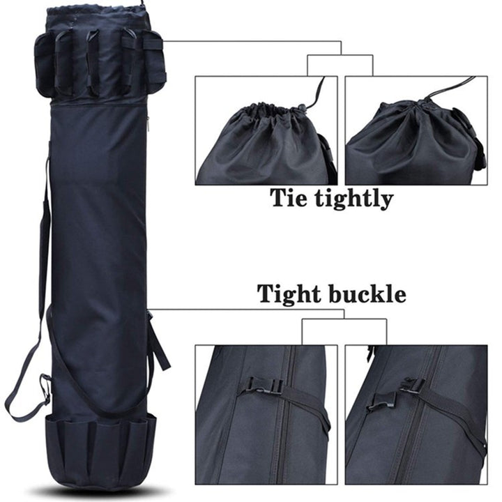 Cylinder Outdoor Fishing Bag Multifunctional Fishing Rod Bag Sea Rod Fishing Gear Storage Bag - Blue Force Sports