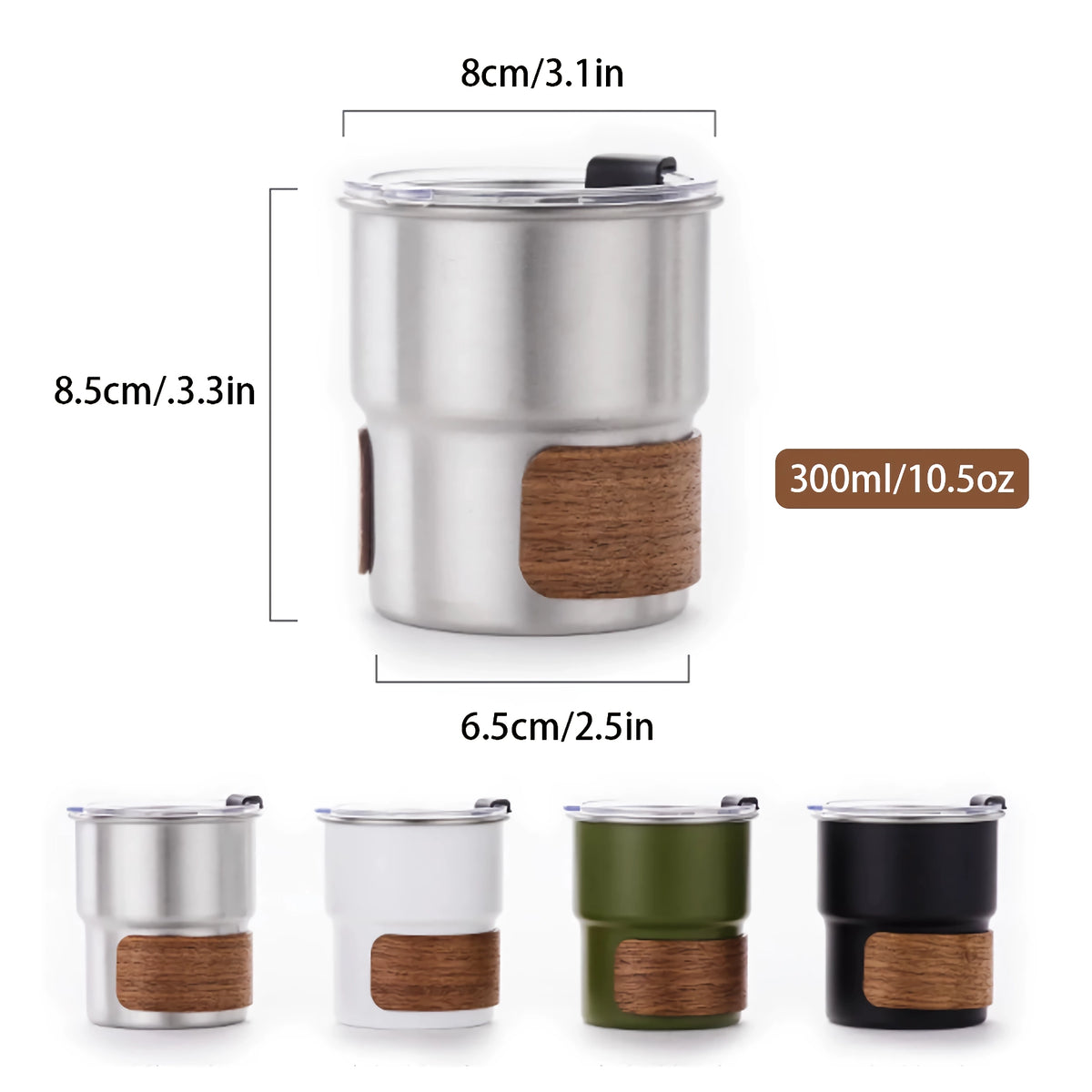 Tragbarer Kaffeebecher aus Edelstahl fürs Camping