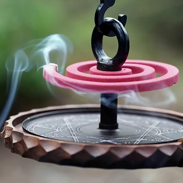 Bandeja espiral compacta para mosquitos para exteriores