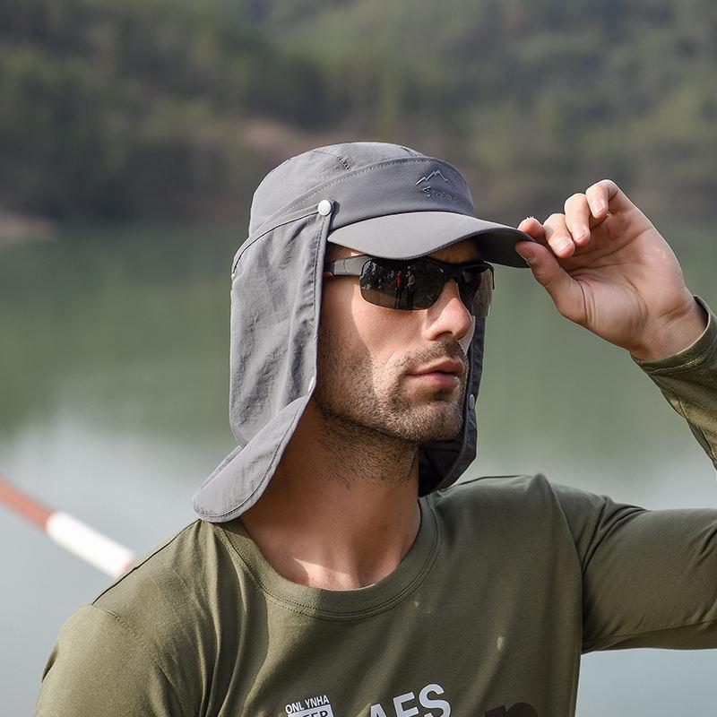 Sombrero para el sol definitivo para exteriores con protección extraíble para el rostro y el cuello