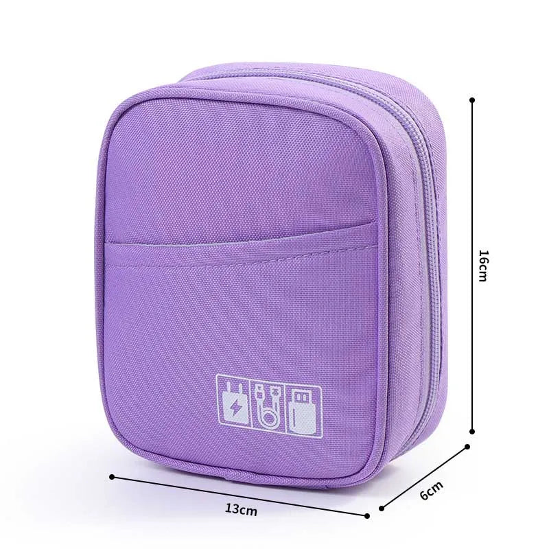 Tragbare, wasserdichte Datenkabel-Organizer-Tasche für Reisezubehör