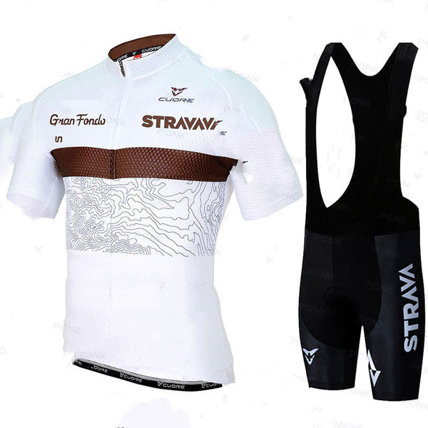 Cycling Moisture Wicking Solid Color White Summer - Blue Force Sports