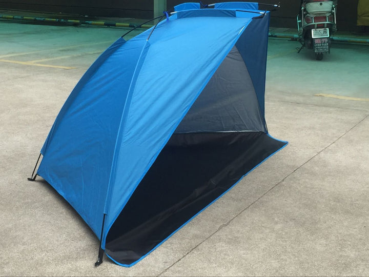 Easy Camping Tent With Outdoor Sun Shade - Blue Force Sports