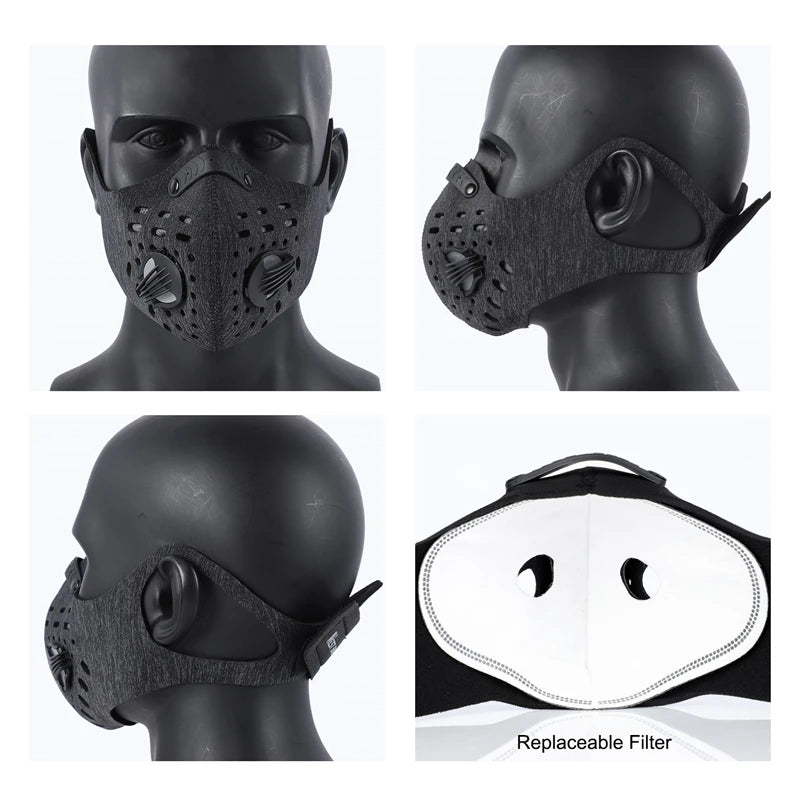 Reusable Cycling Face Cover with Filter Options
