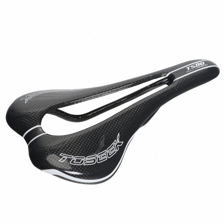 Cycling Accessories Carbon Fiber Saddle Large Hollow Bicycle Seat - Blue Force Sports