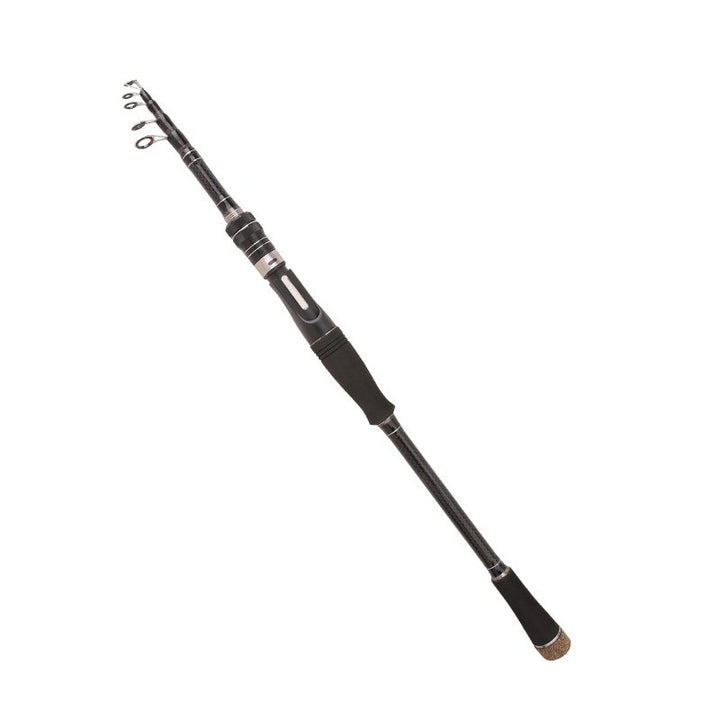 Carbon Telescopic Ultra Light Short Section Portable Straight Shank Fishing Rod - Blue Force Sports