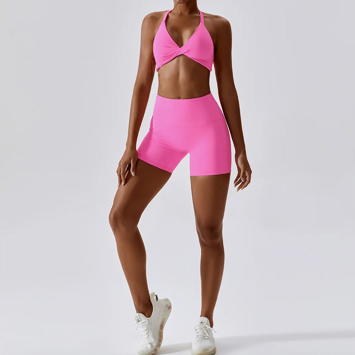 Conjunto de yoga sin costuras para mujer