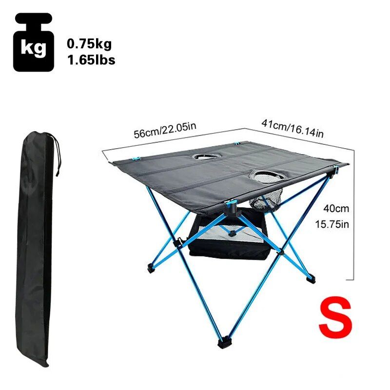 Ultraleichtes, klappbares Picknicktisch-Set für den Außenbereich mit Rahmen aus Aluminiumlegierung
