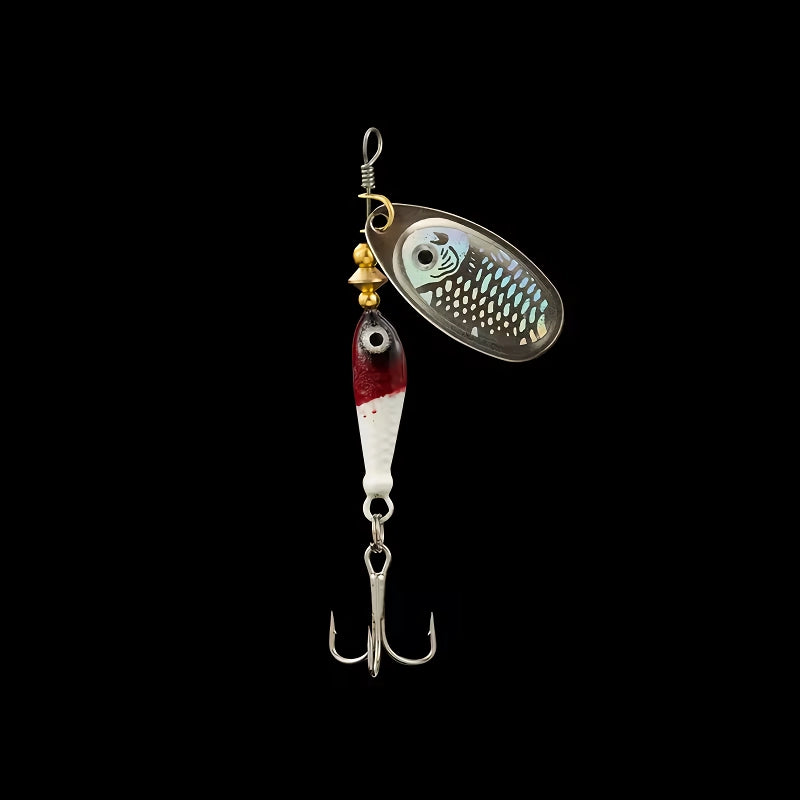 Señuelo de pesca giratorio de metal