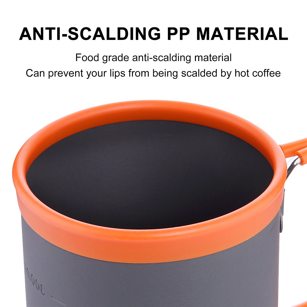 Taza de aluminio para acampar