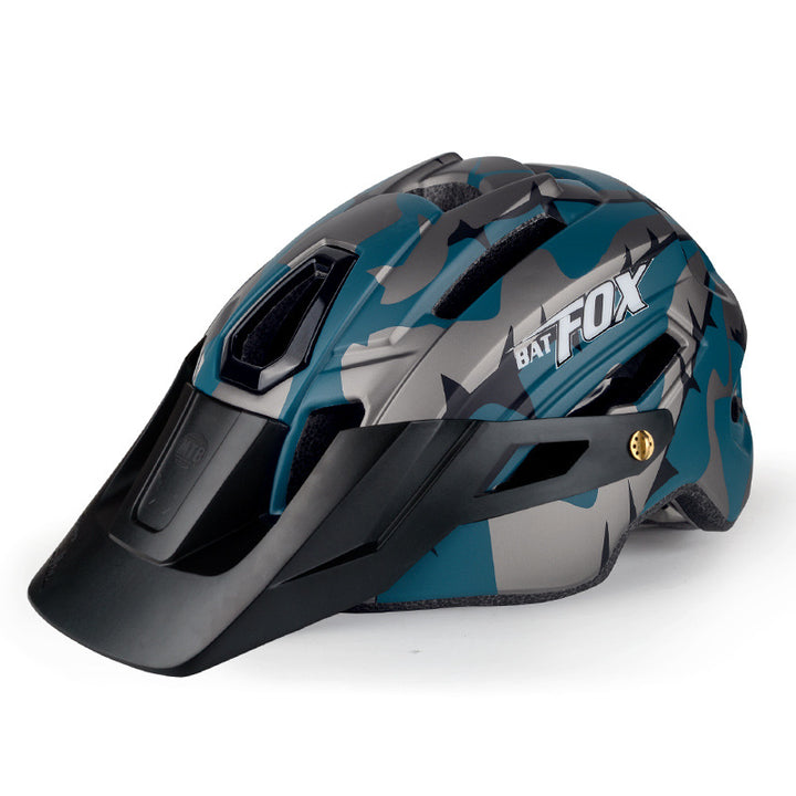 Manta Raccoon Bicycle Mountain Bike Integrated Riding Helmet - Blue Force Sports