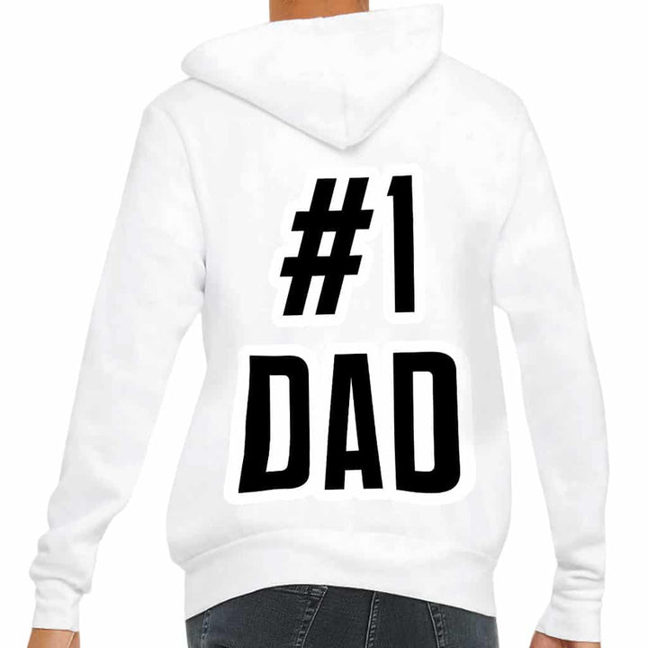 1 Dad Full-Zip Hoodie - Cool Hooded Sweatshirt - Gift Hoodie - Blue Force Sports