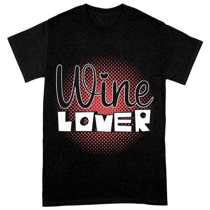 Wine Lover Heavy Cotton T-Shirt - Best Print Tee Shirt - Cool T-Shirt - Blue Force Sports