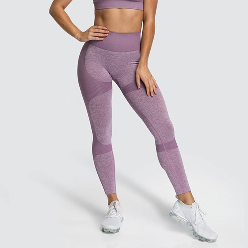 High Elastic Fitness Leggings - Blue Force Sports