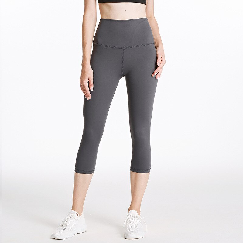 Elastic Waist Women's Nylon Sports Leggings - Blue Force Sports