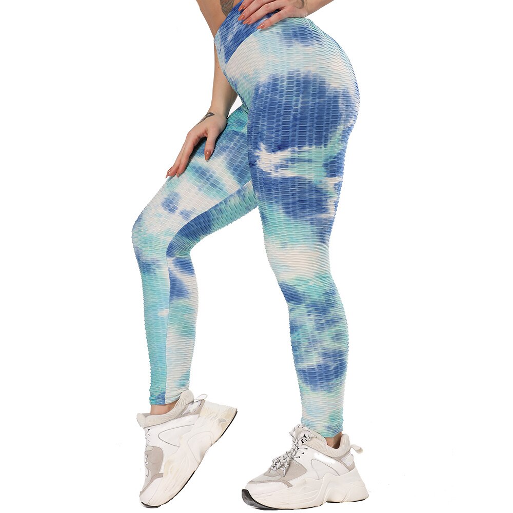 Women's Colorful Yoga Leggings - Blue Force Sports