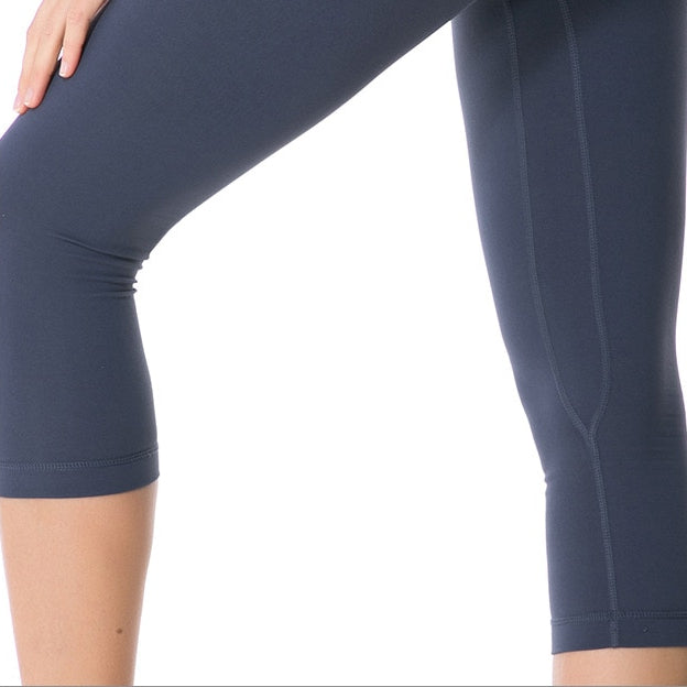 Stretchable Skinny Women's Yoga Capris - Blue Force Sports