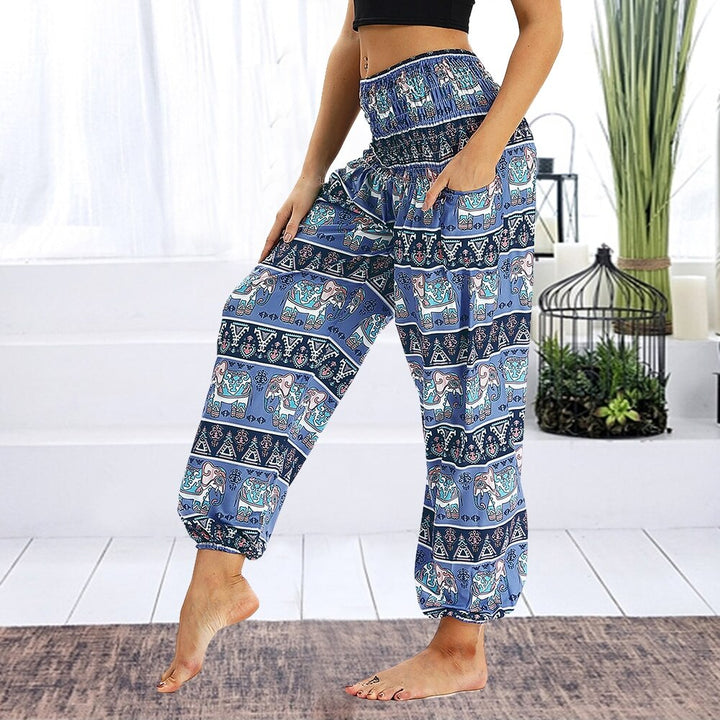 Women's Loose Yoga Pants - Blue Force Sports