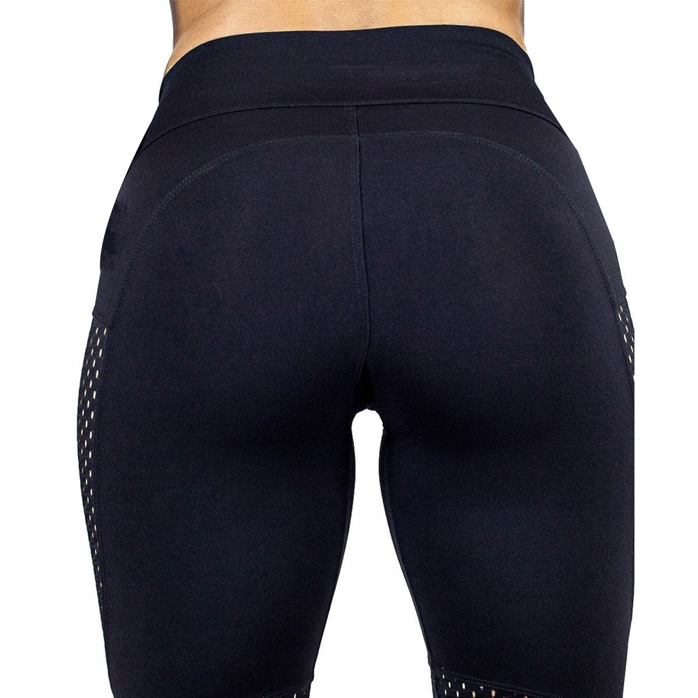 Women's Breathable Mesh Leggings - Blue Force Sports
