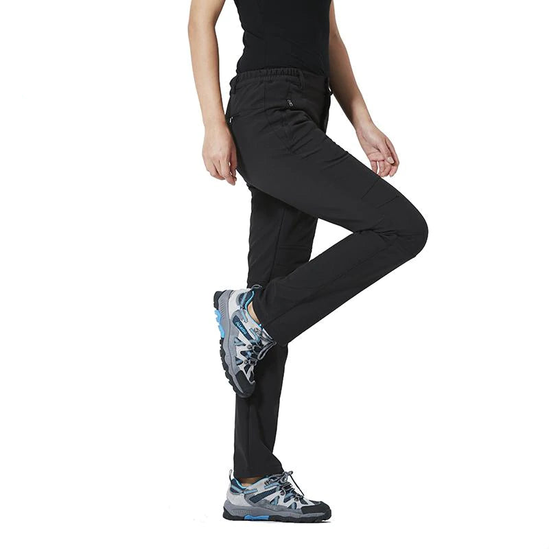 Windproof Softshell Woman's Hiking Pants - Blue Force Sports