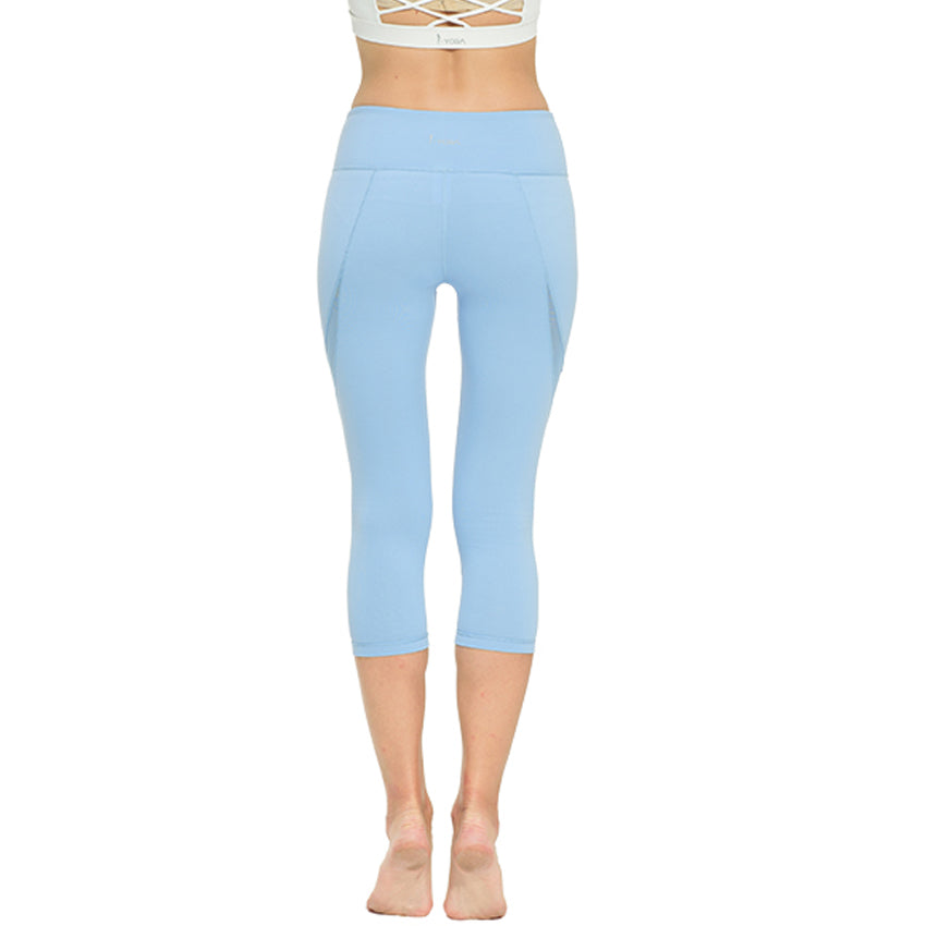Workout Women's Cropped Leggings - Blue Force Sports