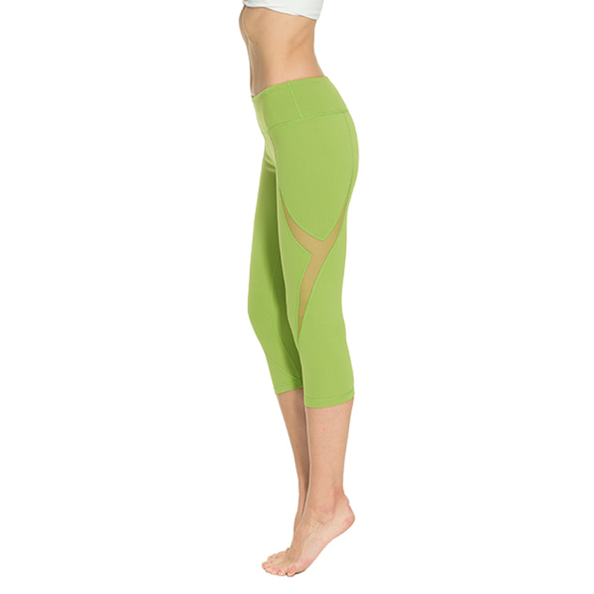 Workout Women's Cropped Leggings - Blue Force Sports