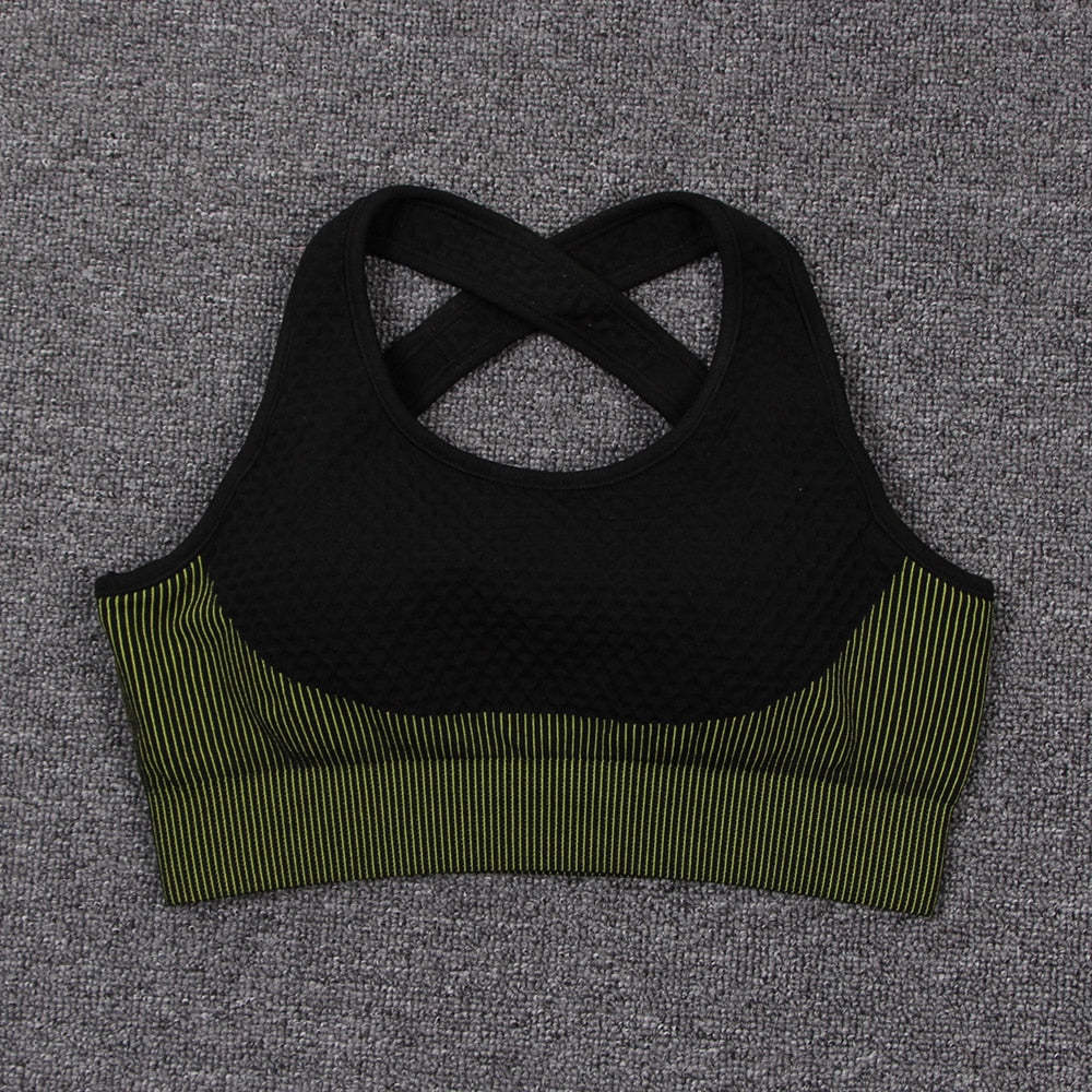 Women's Breathable Sports Crop Top and Leggings Set - Blue Force Sports