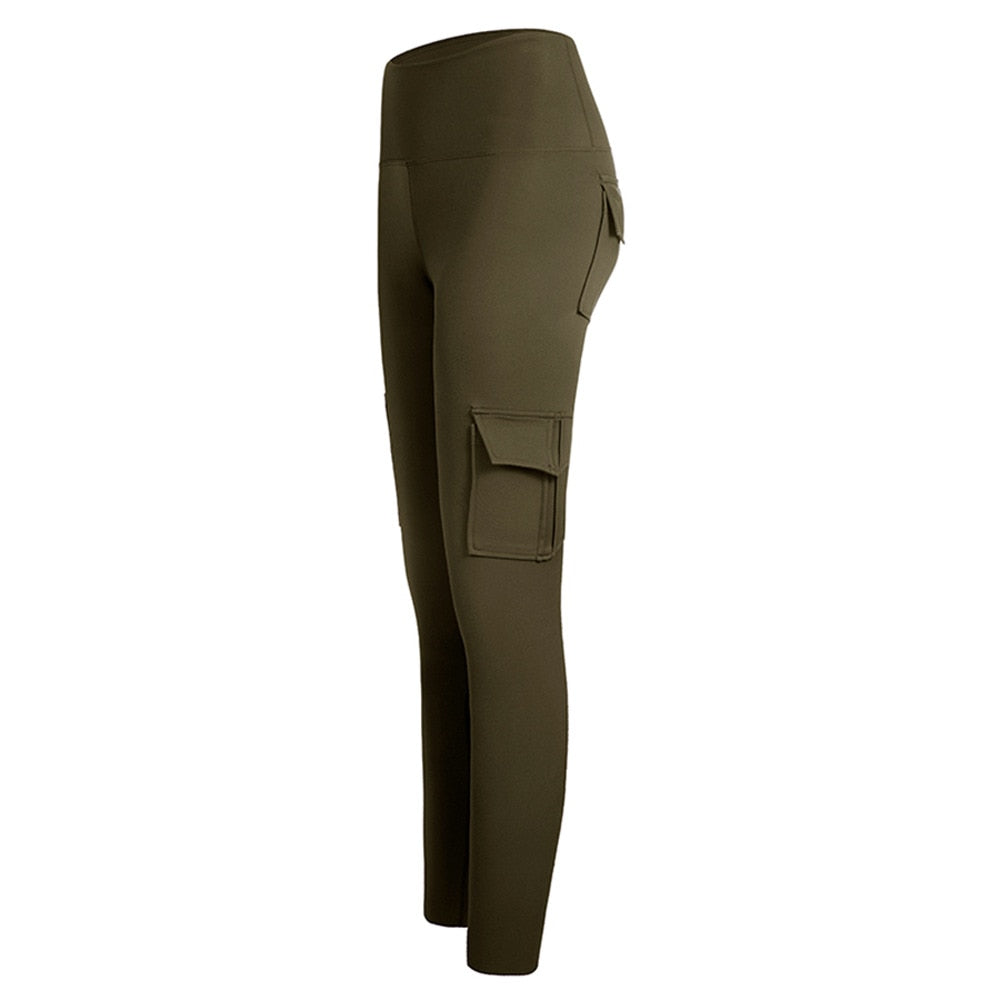 Women's Fitness Leggings with Pocket - Blue Force Sports